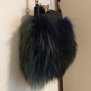 EMM KUO MAJORELLE FUR POUCH